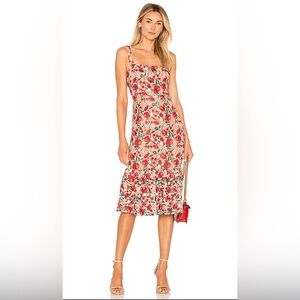 Lovers and Friends UNDER THE STARS MIDI Floral Print  Dress